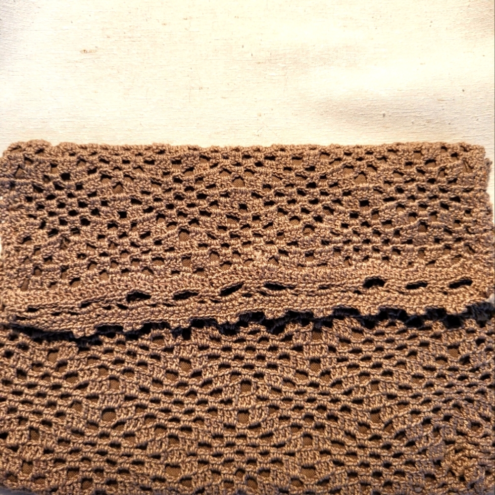 Vintage Handmade Crochet Clutch